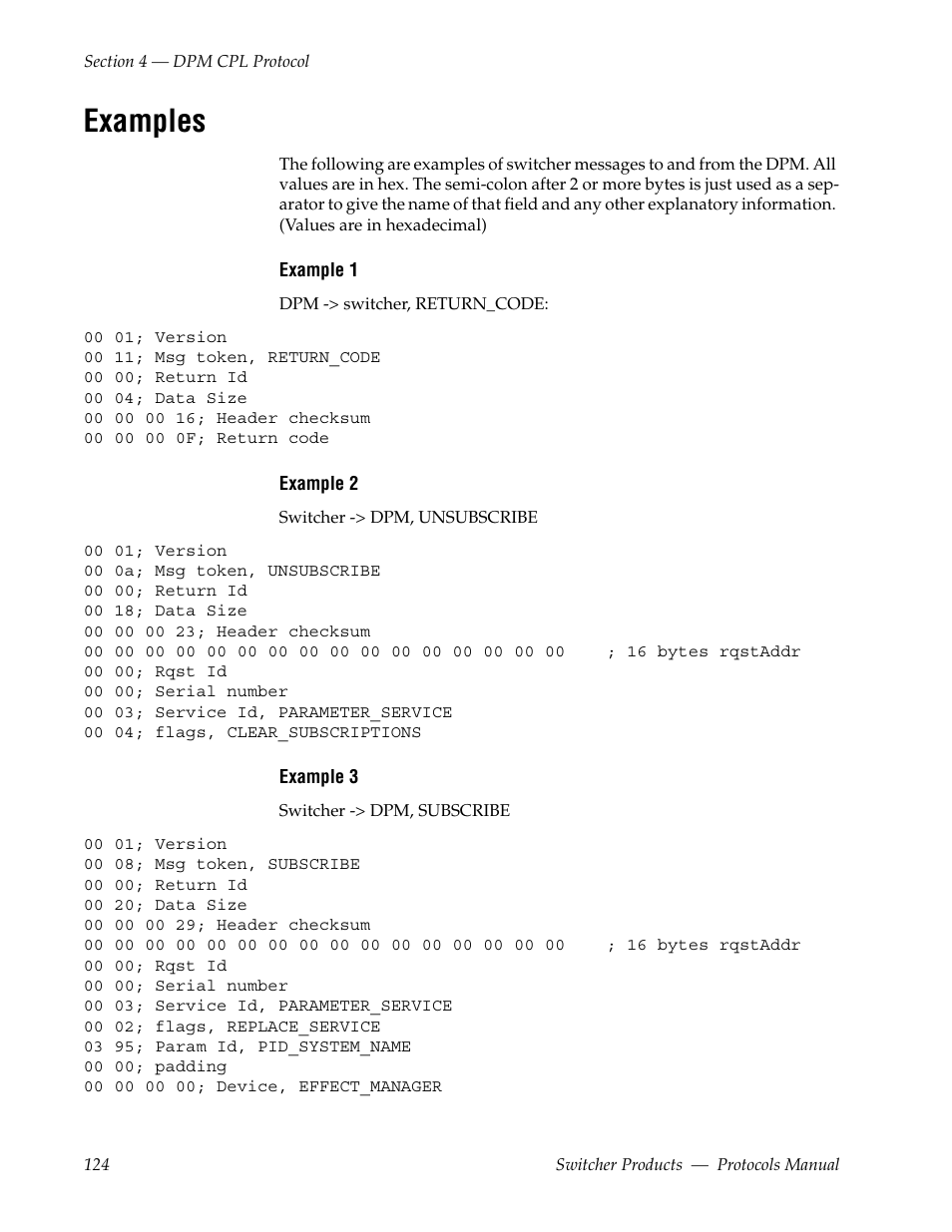 Examples | Grass Valley Switcher Products User Manual | Page 124 / 152