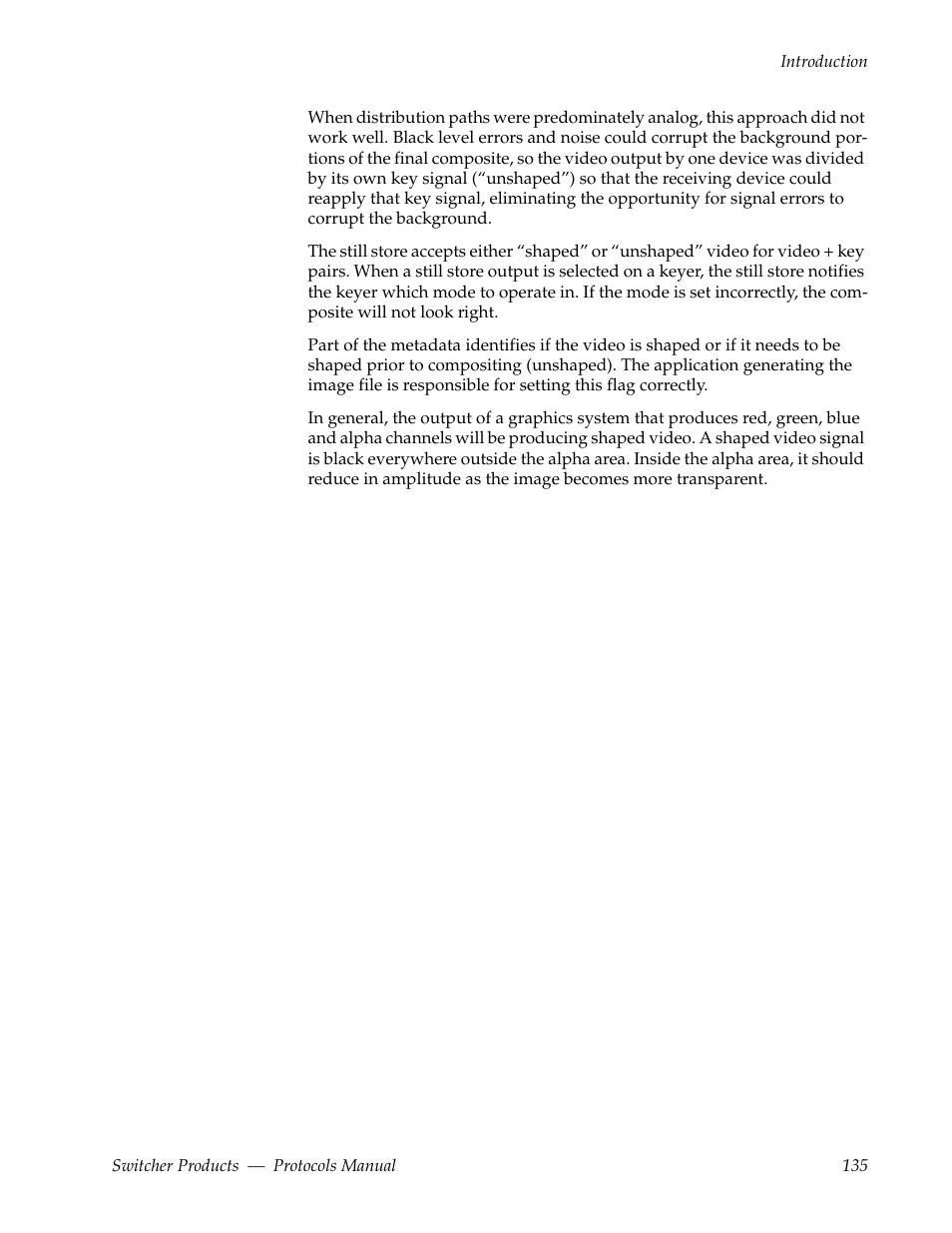 Grass Valley Switcher Products User Manual | Page 135 / 152
