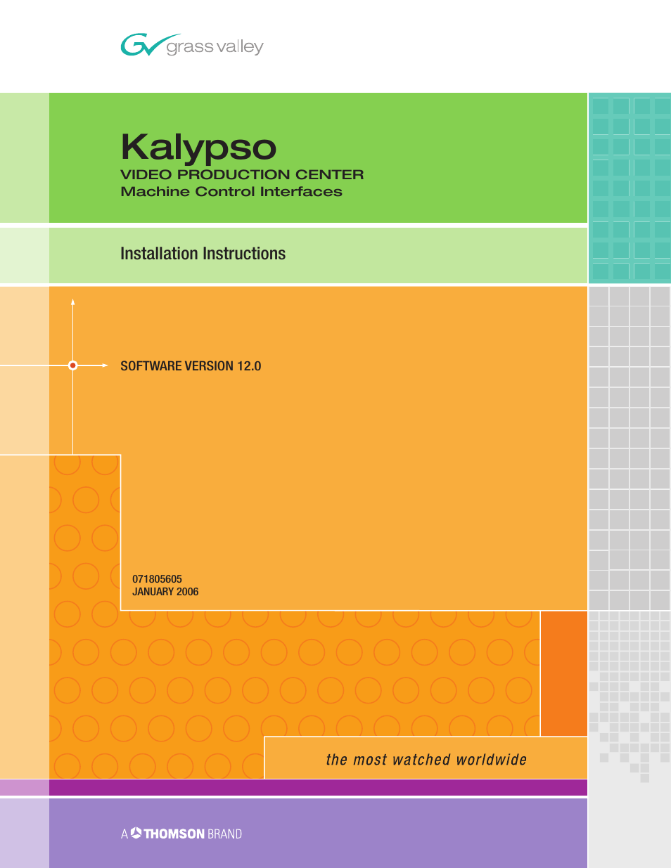 Grass Valley Machine Control Interfaces V.12.0 User Manual | 136 pages