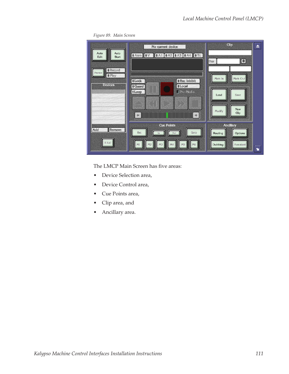 Grass Valley Machine Control Interfaces V.12.0 User Manual | Page 111 / 136