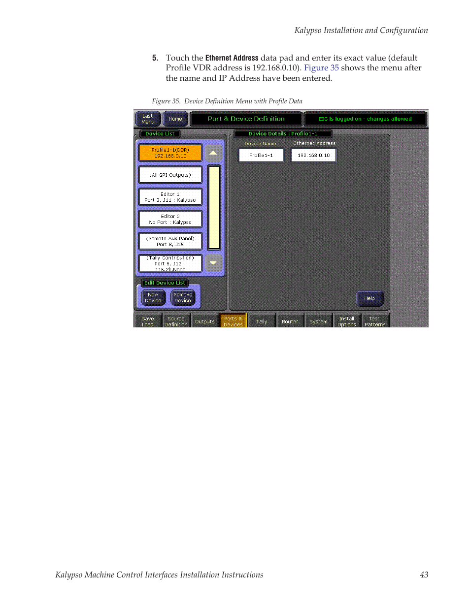 Grass Valley Machine Control Interfaces V.12.0 User Manual | Page 43 / 136