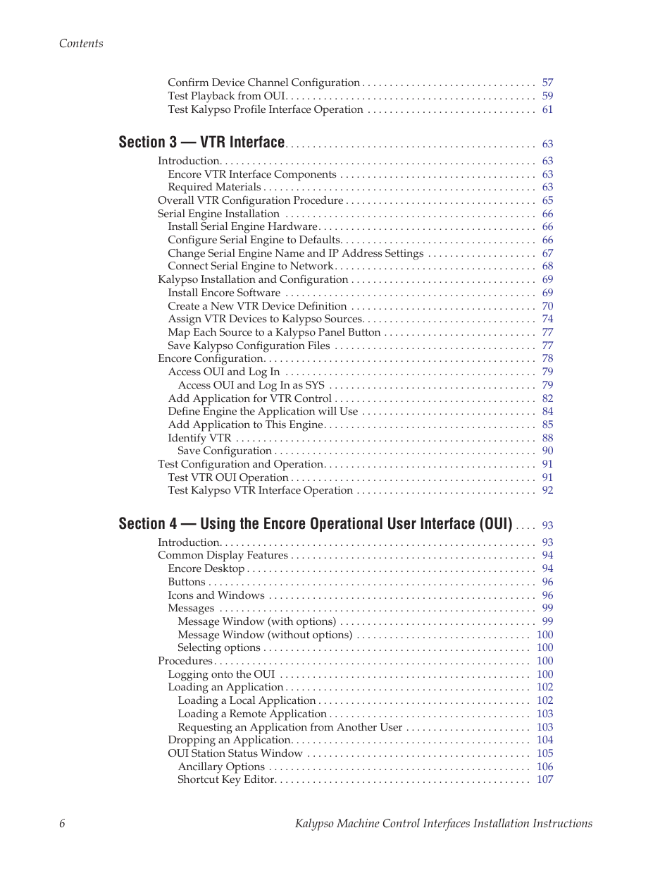 Grass Valley Machine Control Interfaces V.12.0 User Manual | Page 6 / 136
