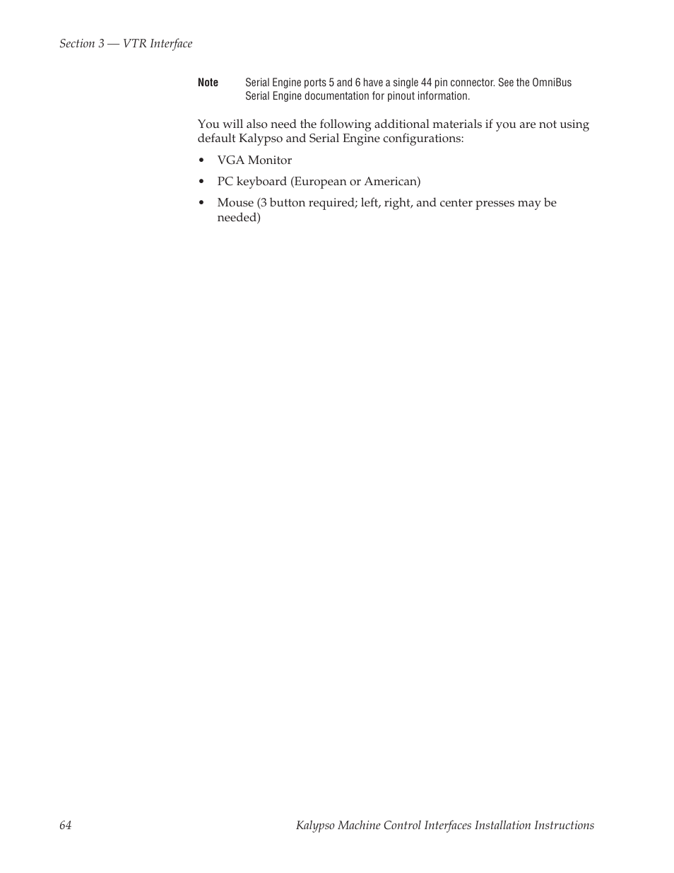 Grass Valley Machine Control Interfaces V.12.0 User Manual | Page 64 / 136