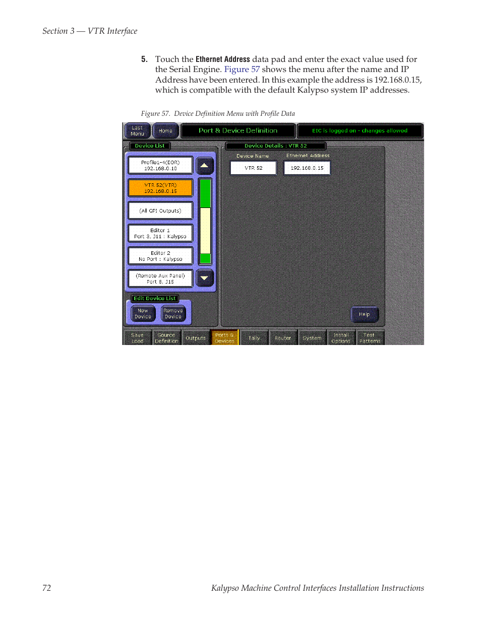 Grass Valley Machine Control Interfaces V.12.0 User Manual | Page 72 / 136