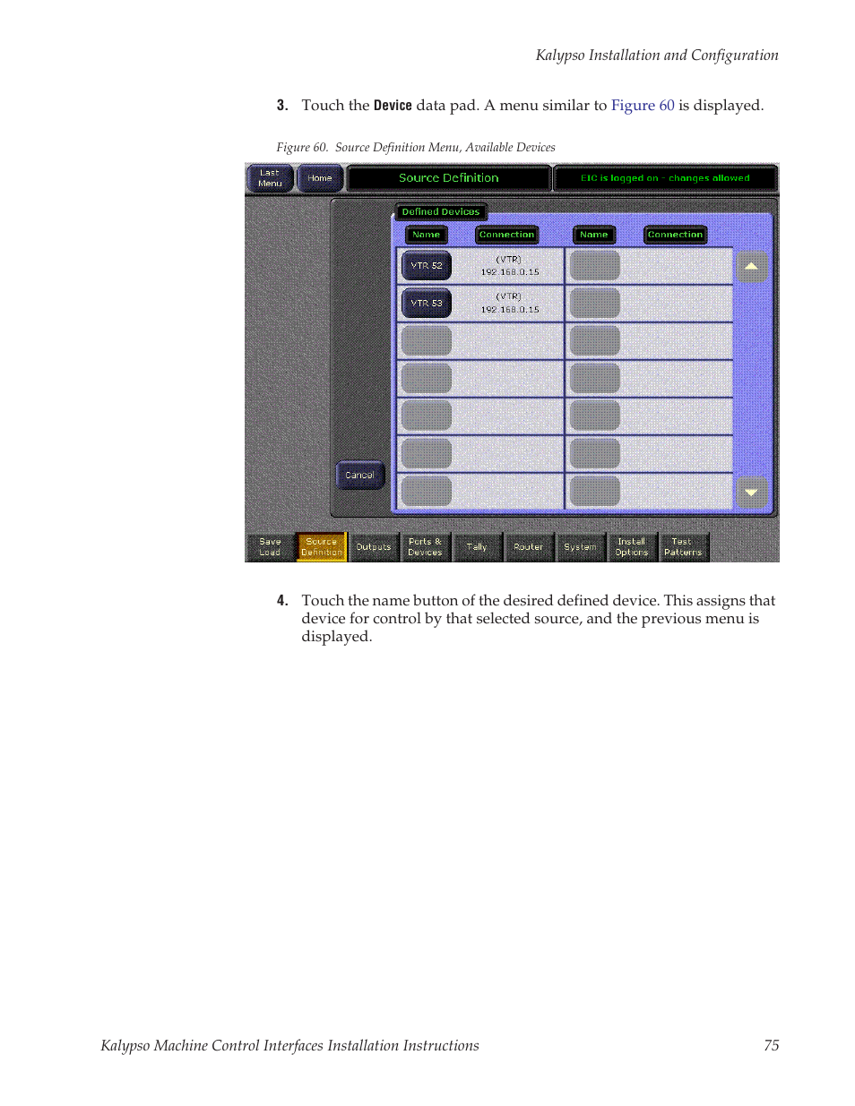 Grass Valley Machine Control Interfaces V.12.0 User Manual | Page 75 / 136