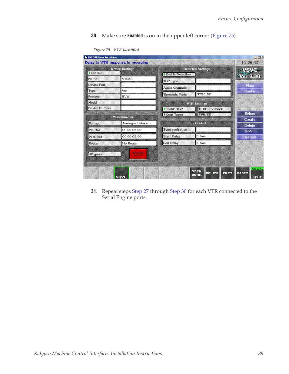 Grass Valley Machine Control Interfaces V.12.0 User Manual | Page 89 / 136