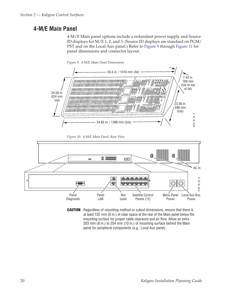 M/e main panel | Grass Valley Kalypso Installation Planning Guide User Manual | Page 20 / 88