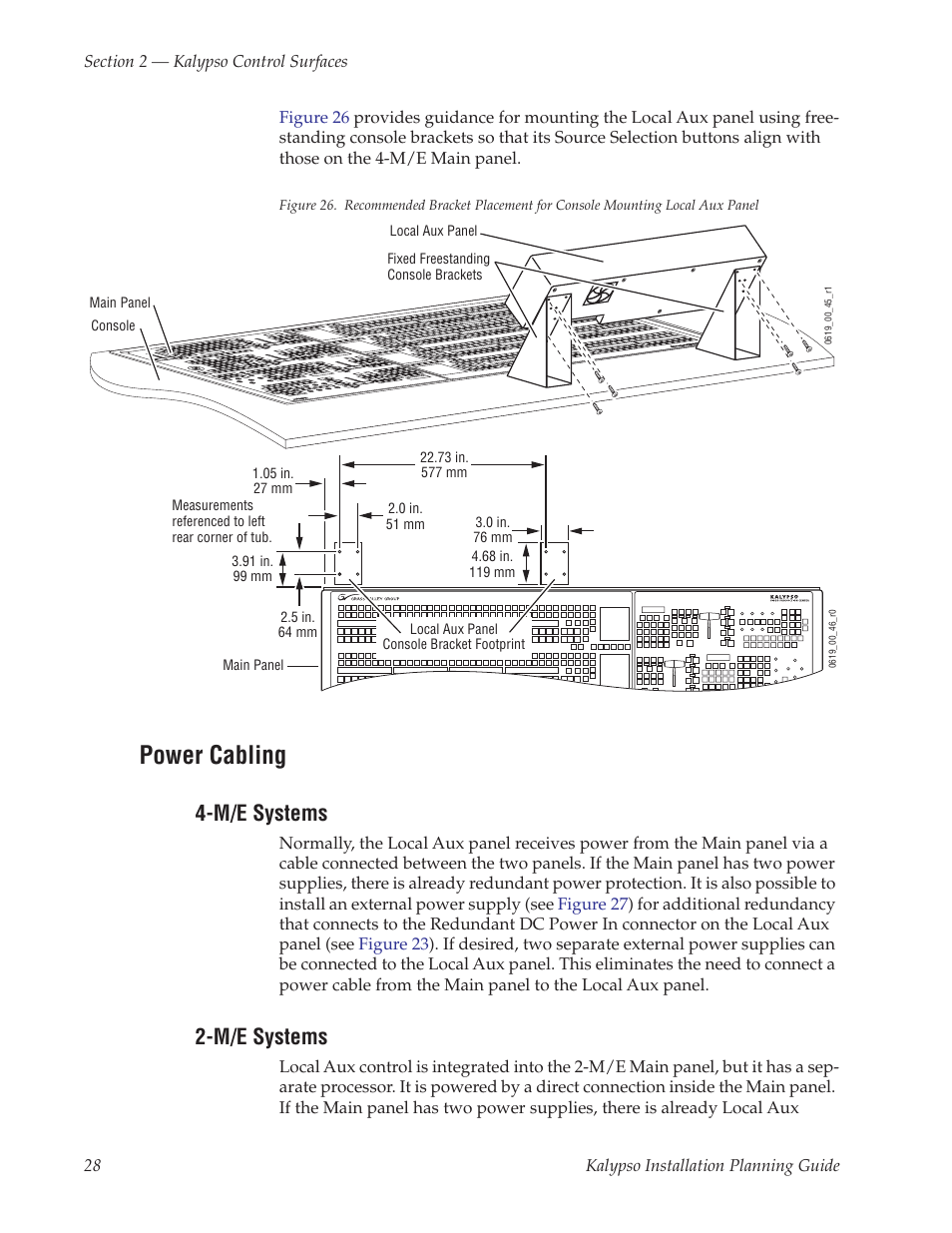 Power cabling, M/e systems | Grass Valley Kalypso Installation Planning Guide User Manual | Page 28 / 88