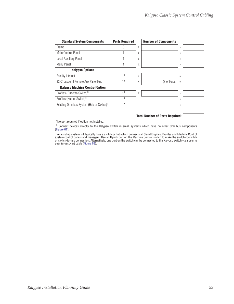 Grass Valley Kalypso Installation Planning Guide User Manual | Page 59 / 88