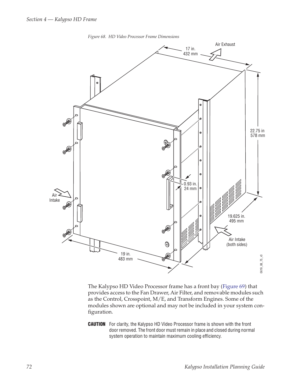 Grass Valley Kalypso Installation Planning Guide User Manual | Page 72 / 88
