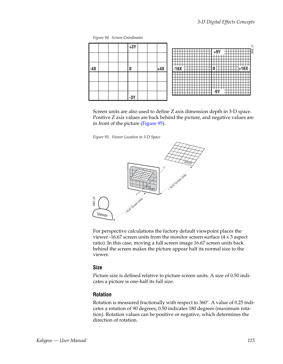Size, Rotation | Grass Valley Kalypso User Manual V.15.0 User Manual | Page 115 / 470
