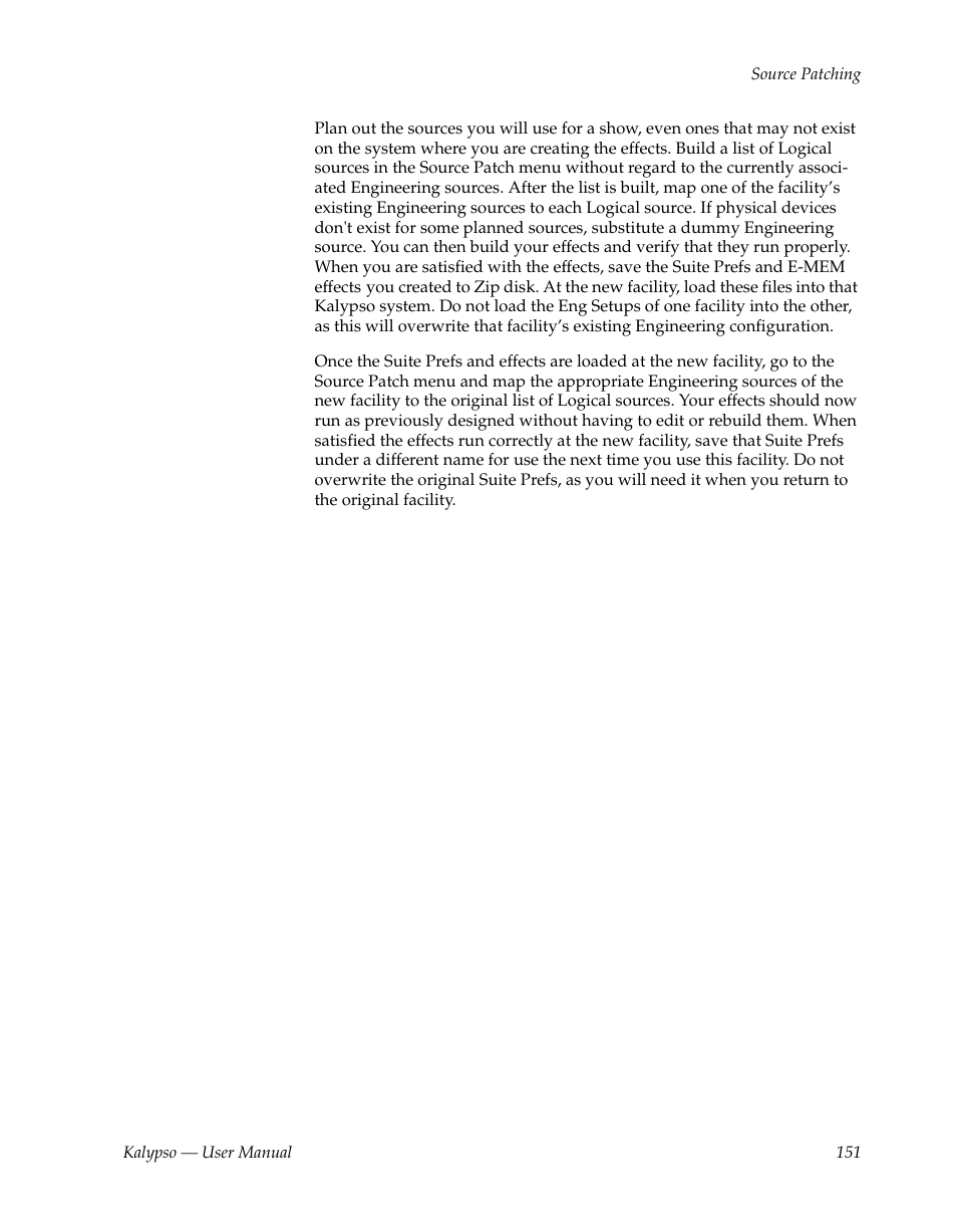 Grass Valley Kalypso User Manual V.15.0 User Manual | Page 151 / 470