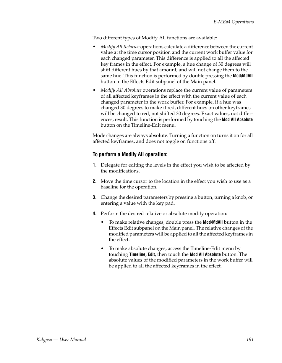 Grass Valley Kalypso User Manual V.15.0 User Manual | Page 191 / 470