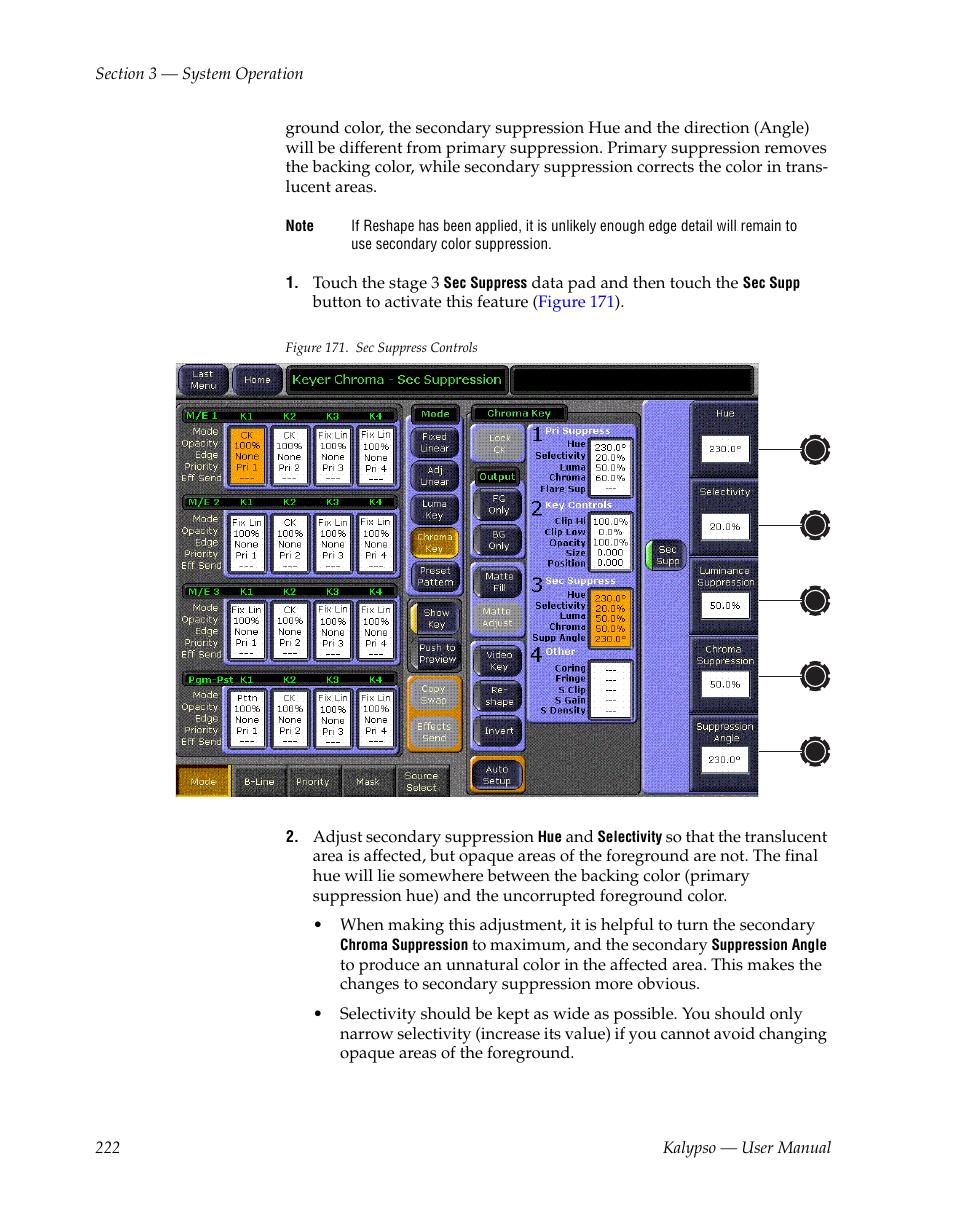 Grass Valley Kalypso User Manual V.15.0 User Manual | Page 222 / 470