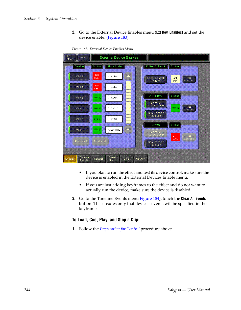 Grass Valley Kalypso User Manual V.15.0 User Manual | Page 244 / 470