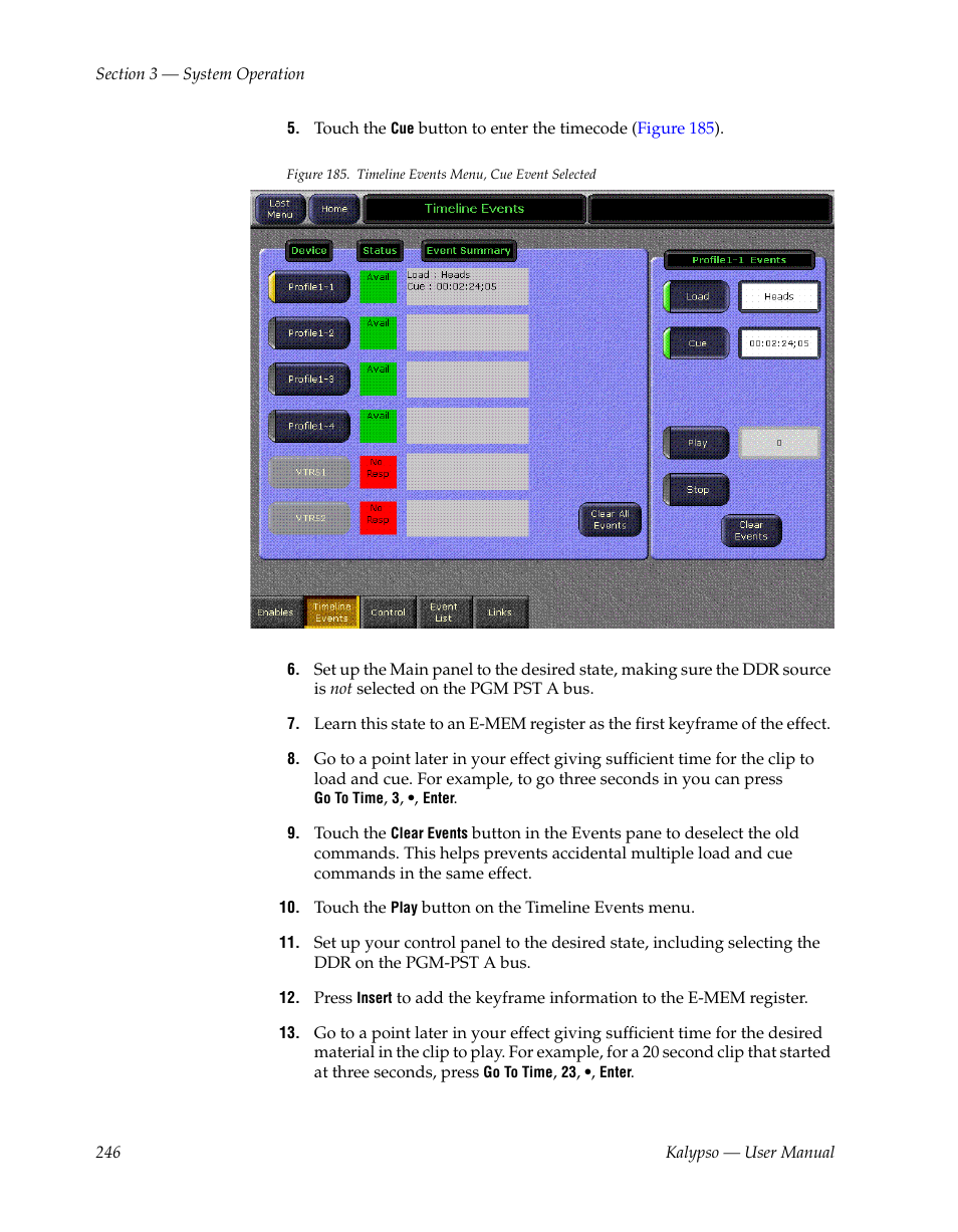Grass Valley Kalypso User Manual V.15.0 User Manual | Page 246 / 470