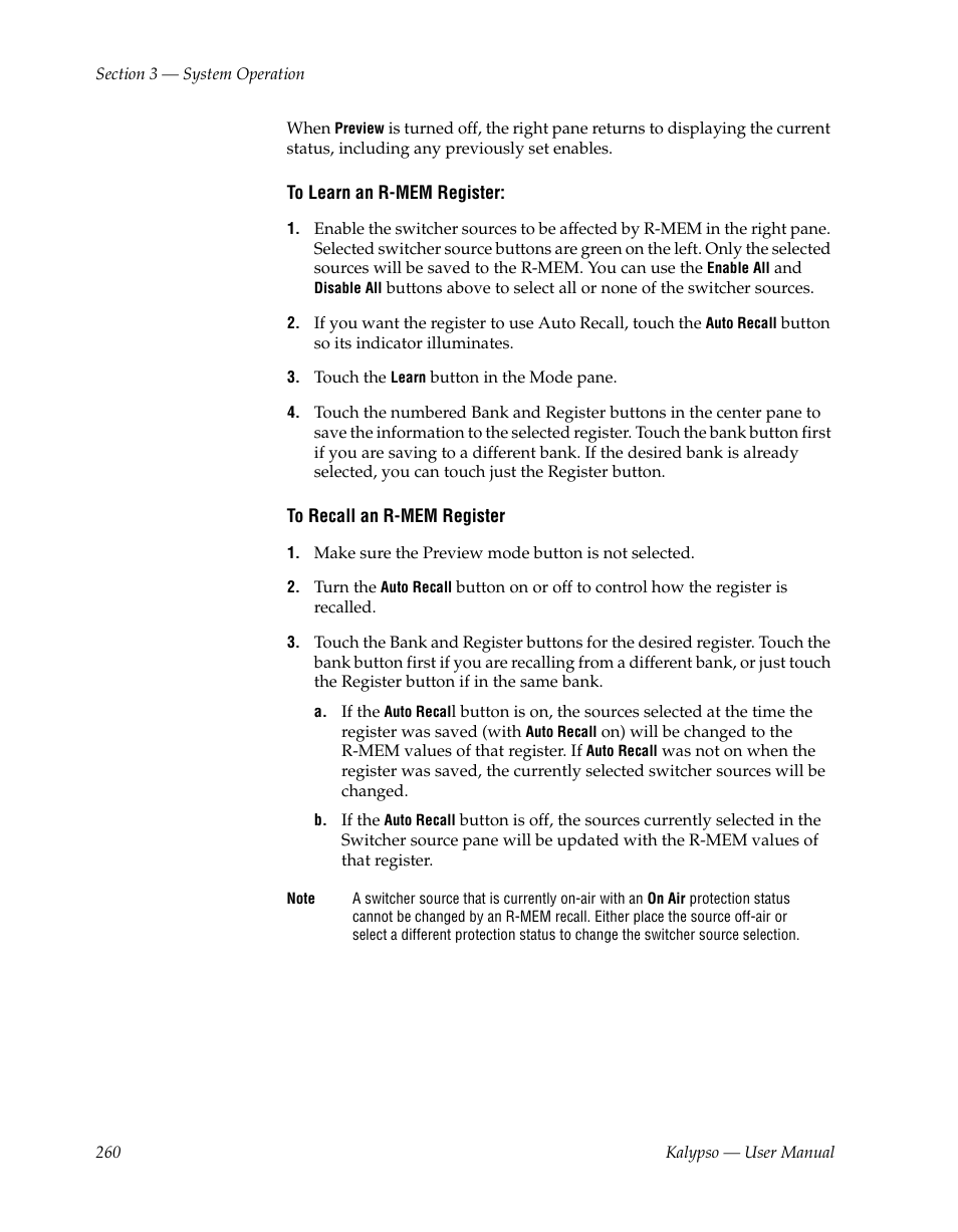 Grass Valley Kalypso User Manual V.15.0 User Manual | Page 260 / 470