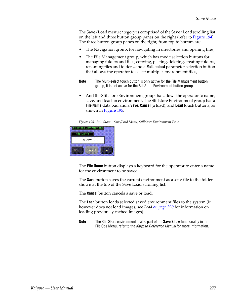 Grass Valley Kalypso User Manual V.15.0 User Manual | Page 277 / 470