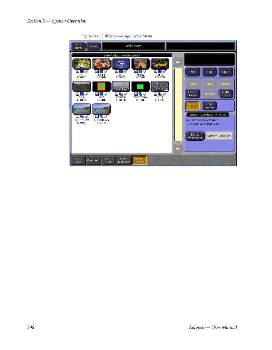 Grass Valley Kalypso User Manual V.15.0 User Manual | Page 298 / 470