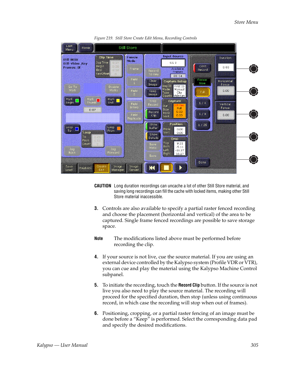 Grass Valley Kalypso User Manual V.15.0 User Manual | Page 305 / 470