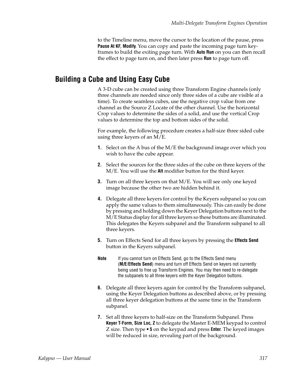 Building a cube and using easy cube | Grass Valley Kalypso User Manual V.15.0 User Manual | Page 317 / 470