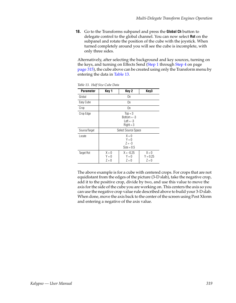 Grass Valley Kalypso User Manual V.15.0 User Manual | Page 319 / 470