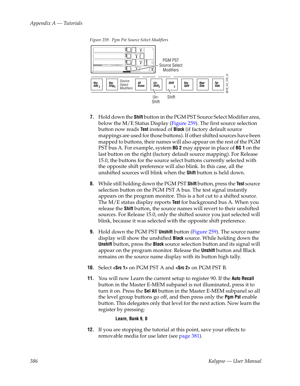 Grass Valley Kalypso User Manual V.15.0 User Manual | Page 386 / 470