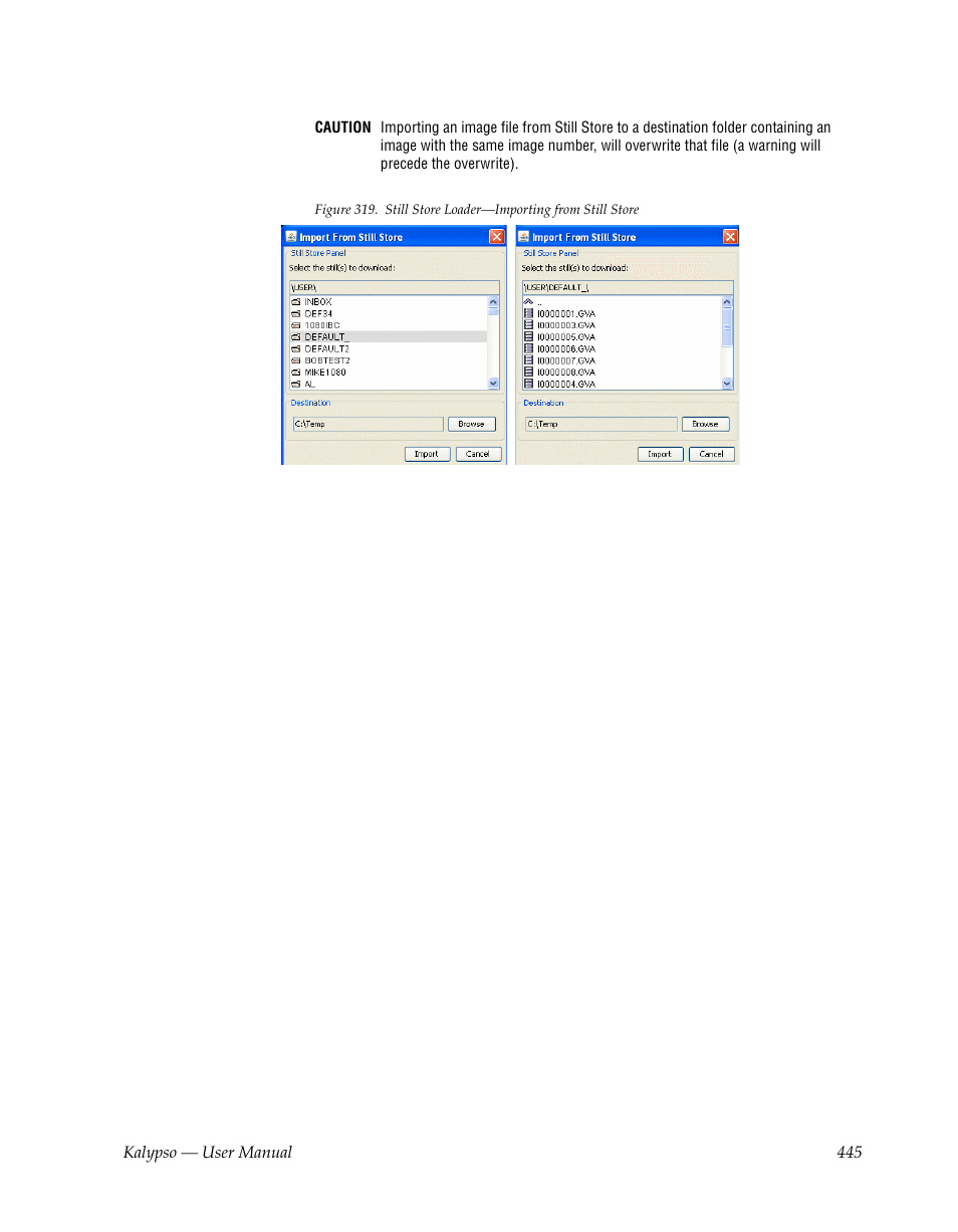 Grass Valley Kalypso User Manual V.15.0 User Manual | Page 445 / 470