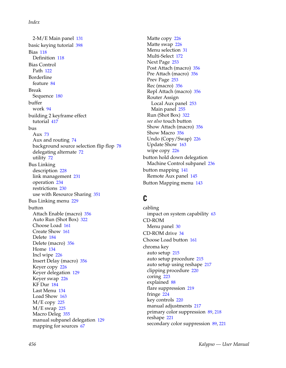 Grass Valley Kalypso User Manual V.15.0 User Manual | Page 456 / 470