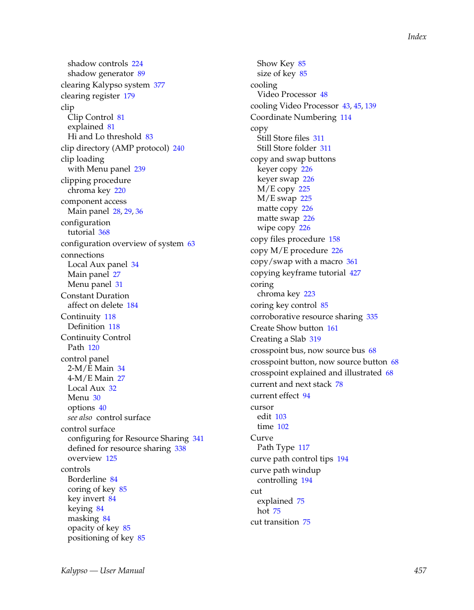 Grass Valley Kalypso User Manual V.15.0 User Manual | Page 457 / 470
