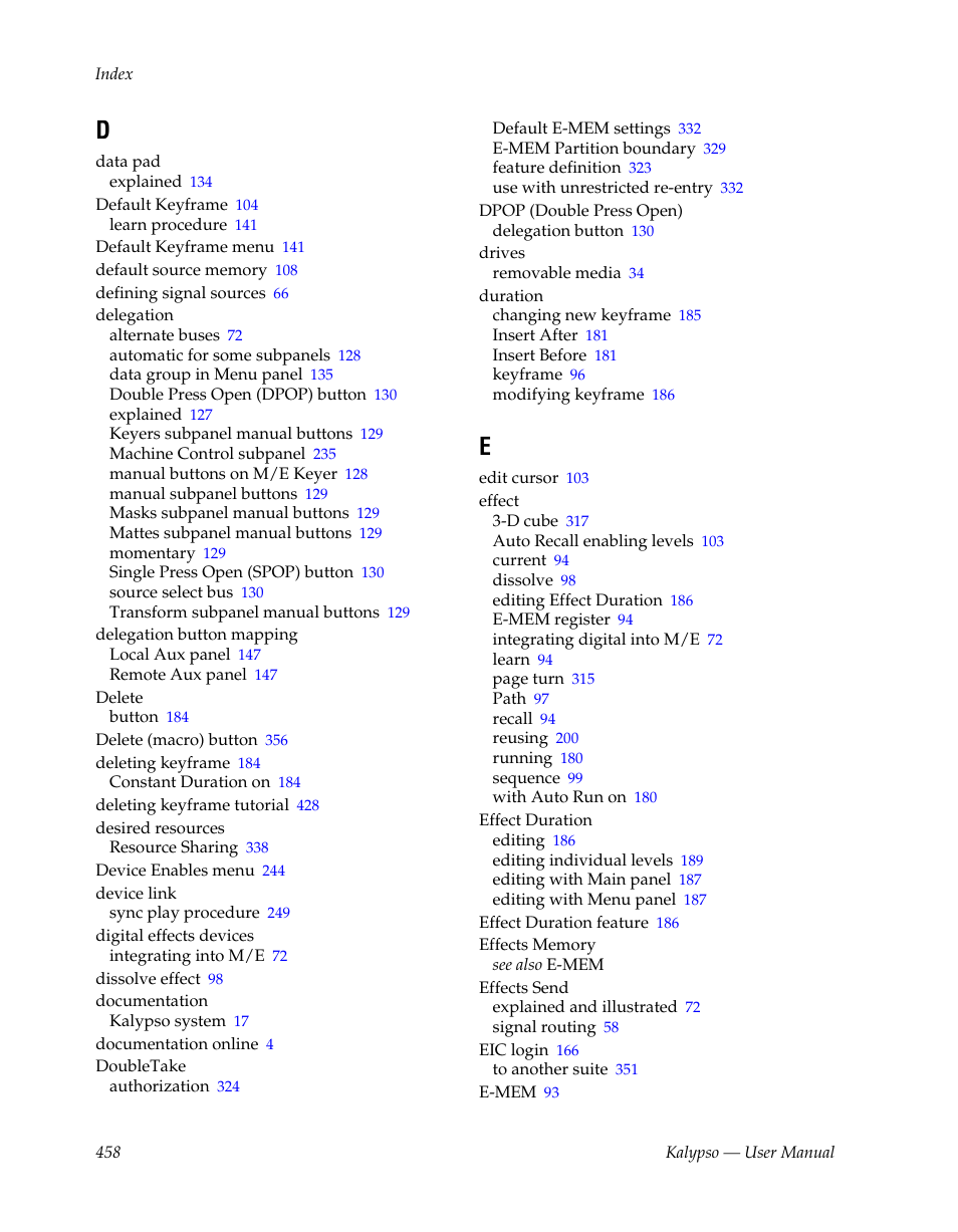 Grass Valley Kalypso User Manual V.15.0 User Manual | Page 458 / 470