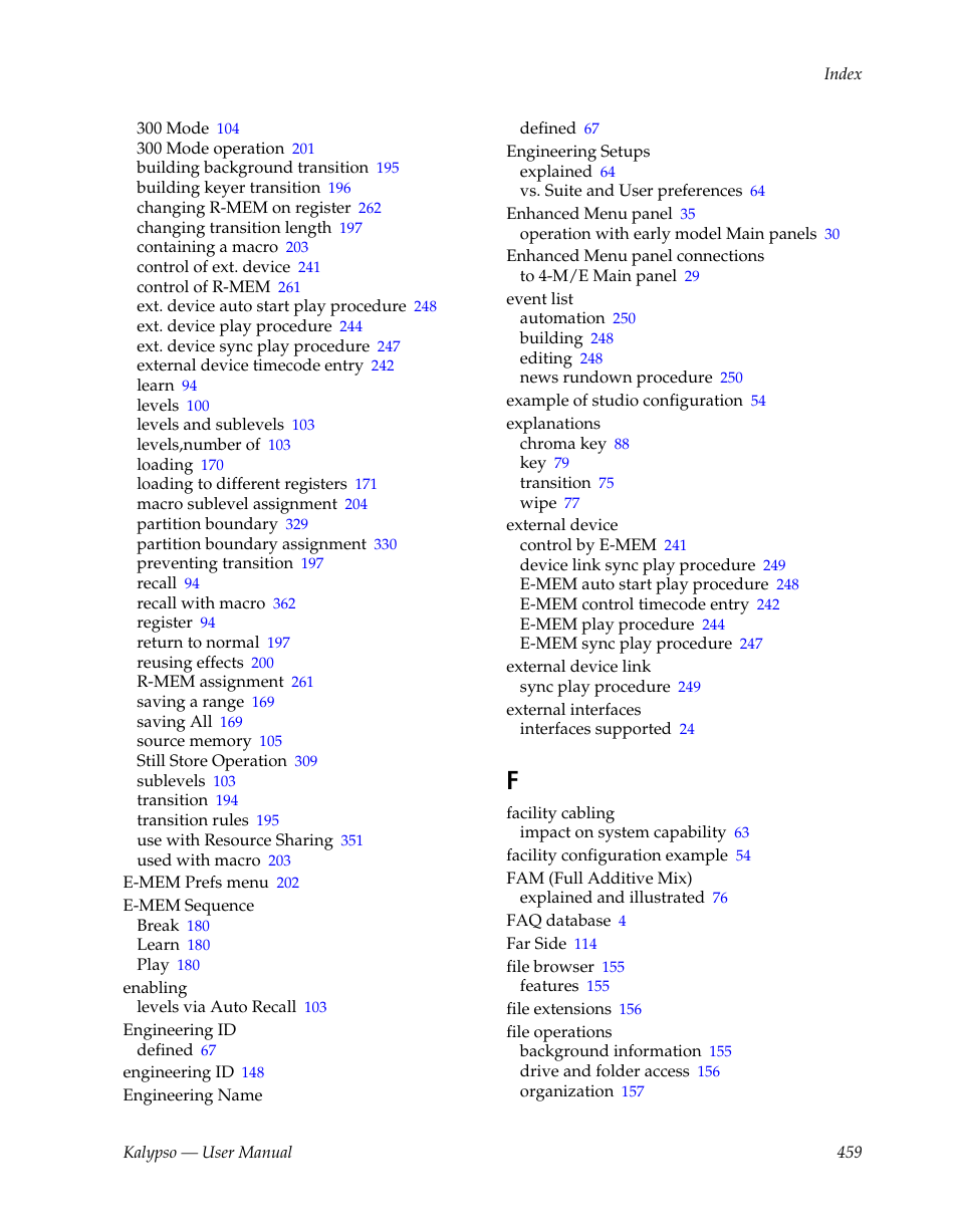 Grass Valley Kalypso User Manual V.15.0 User Manual | Page 459 / 470
