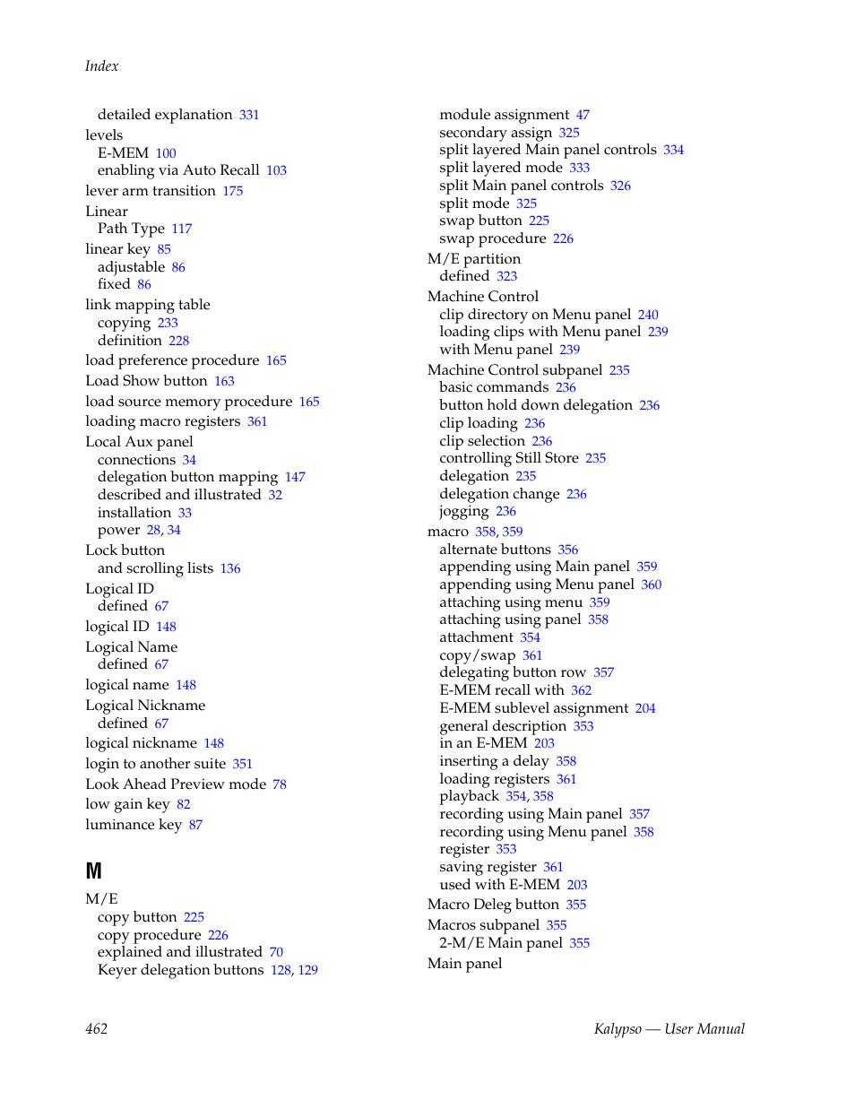 Grass Valley Kalypso User Manual V.15.0 User Manual | Page 462 / 470