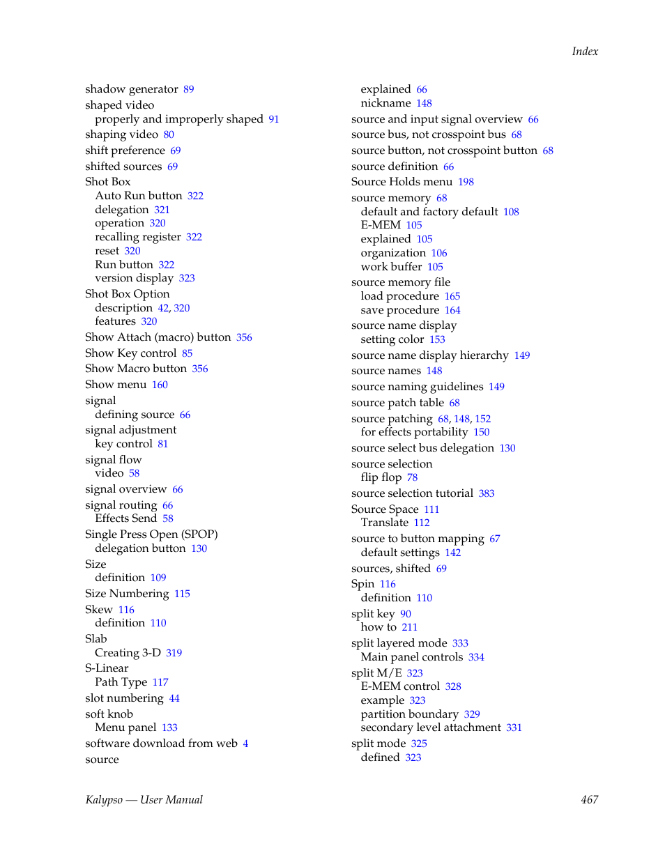 Grass Valley Kalypso User Manual V.15.0 User Manual | Page 467 / 470
