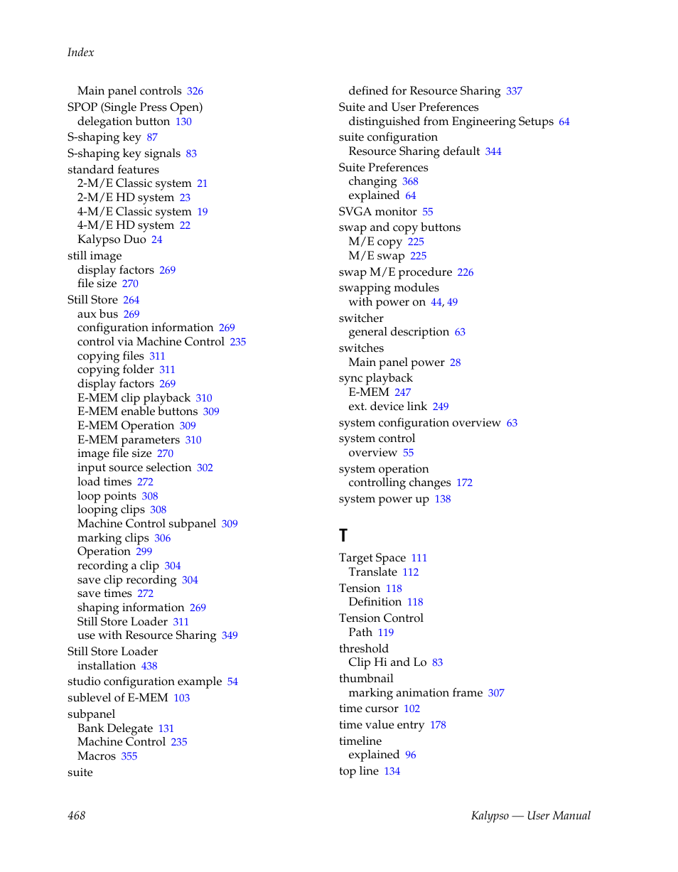 Grass Valley Kalypso User Manual V.15.0 User Manual | Page 468 / 470