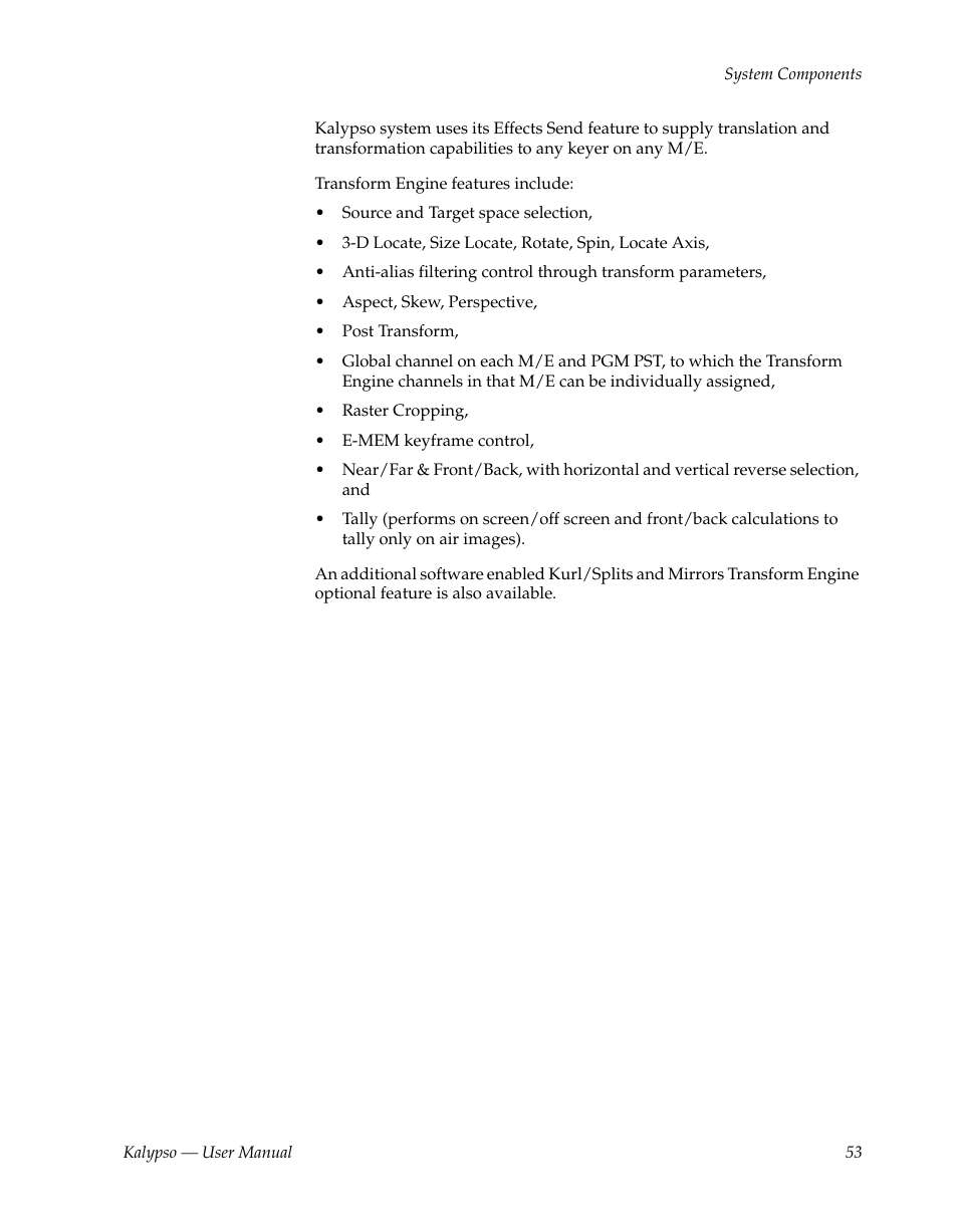 Grass Valley Kalypso User Manual V.15.0 User Manual | Page 53 / 470