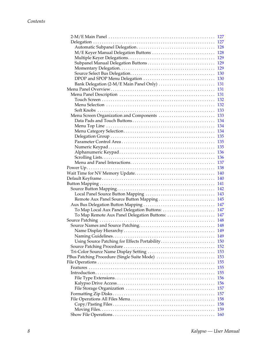 Grass Valley Kalypso User Manual V.15.0 User Manual | Page 8 / 470