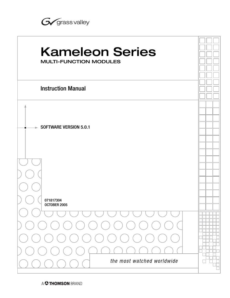 Grass Valley Kameleon Series v.5.1.0 User Manual | 134 pages