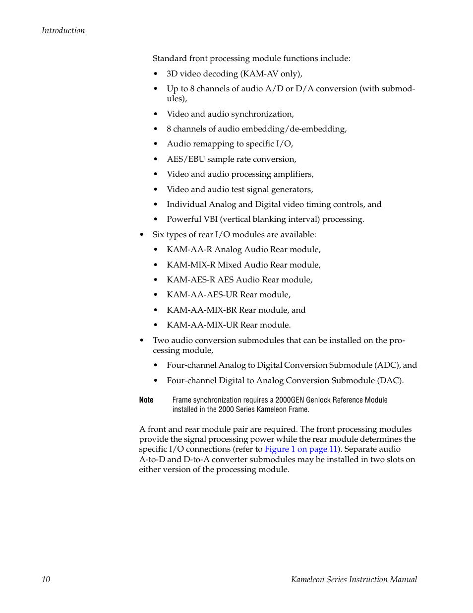 Grass Valley Kameleon Series v.5.1.0 User Manual | Page 10 / 134