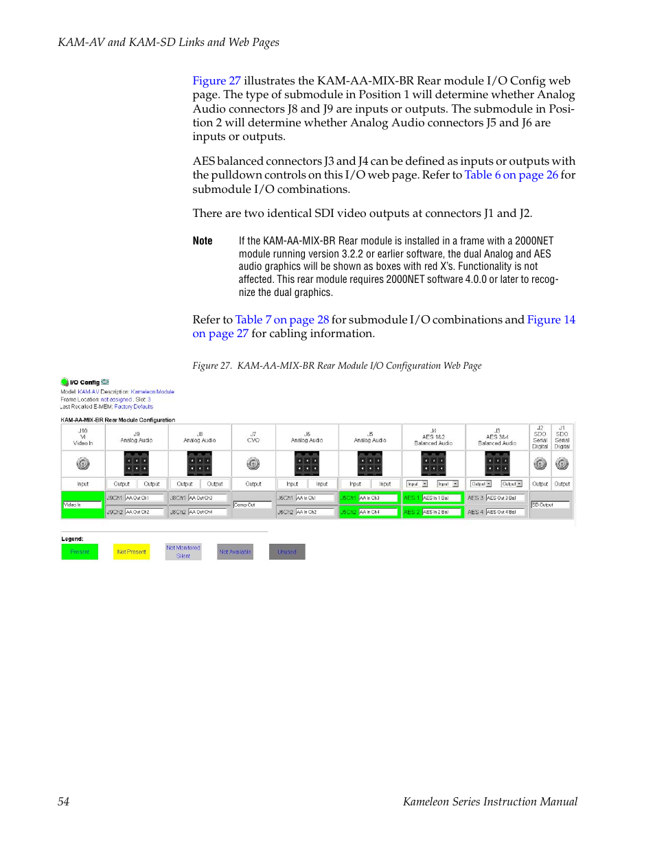 Figure 27 on | Grass Valley Kameleon Series v.5.1.0 User Manual | Page 54 / 134