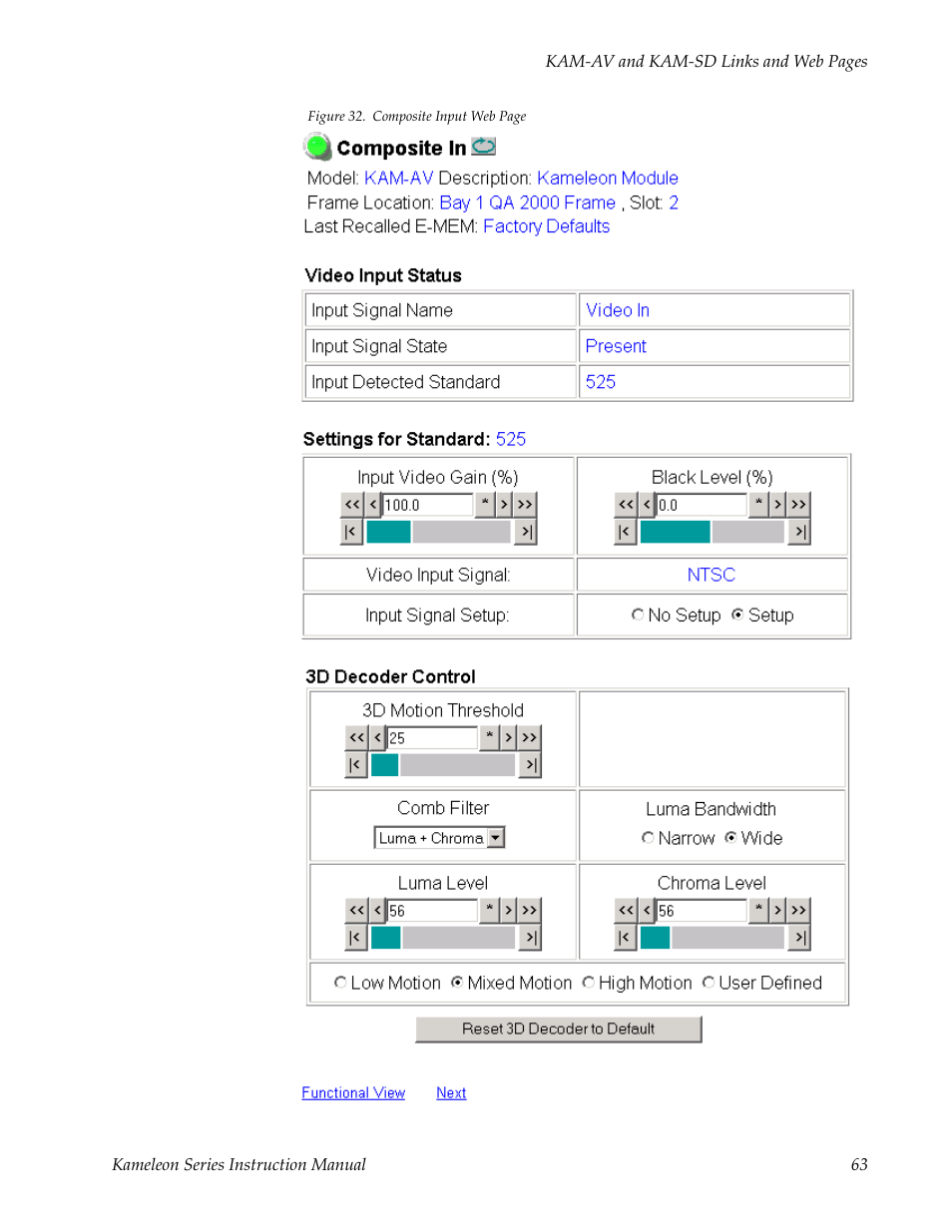 Grass Valley Kameleon Series v.5.1.0 User Manual | Page 63 / 134