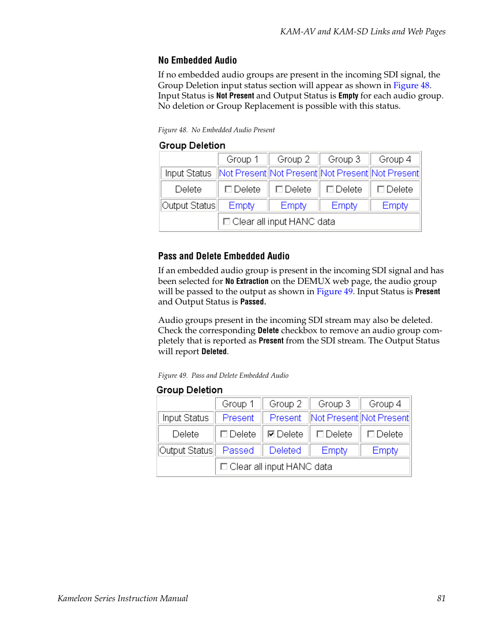 Grass Valley Kameleon Series v.5.1.0 User Manual | Page 81 / 134
