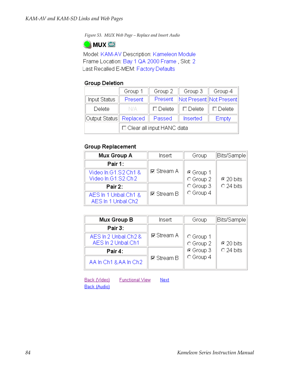 Grass Valley Kameleon Series v.5.1.0 User Manual | Page 84 / 134
