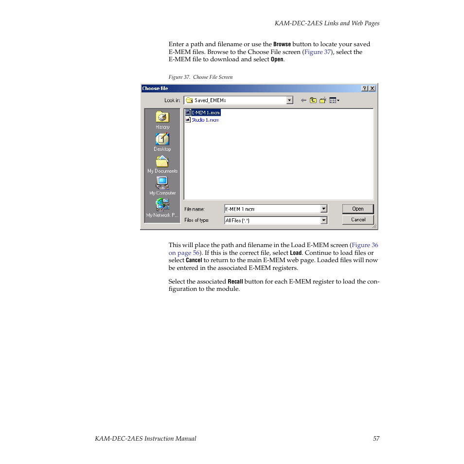 Grass Valley KAM-DEC-2AES v.4.0.3 User Manual | Page 57 / 72