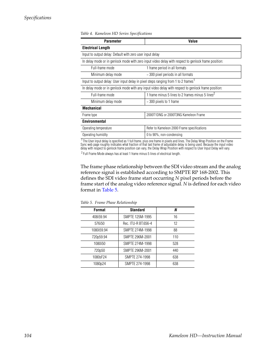 Grass Valley Kameleon HD Multi-Function Modules v.2.5.0 User Manual | Page 104 / 114