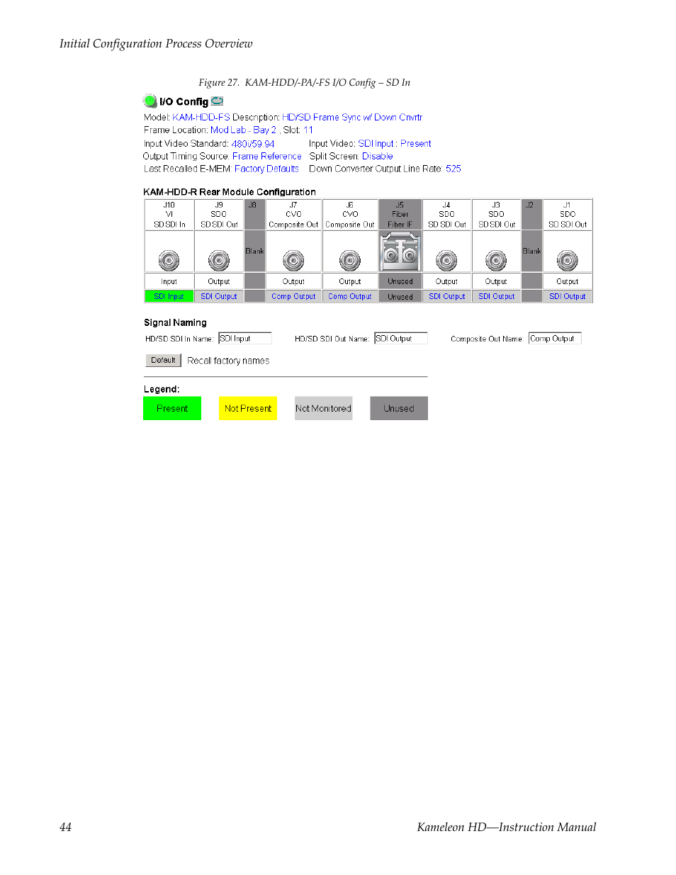 Grass Valley Kameleon HD Multi-Function Modules v.2.5.0 User Manual | Page 44 / 114