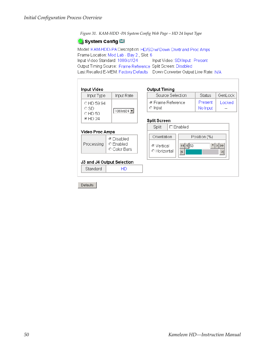 Grass Valley Kameleon HD Multi-Function Modules v.2.5.0 User Manual | Page 50 / 114