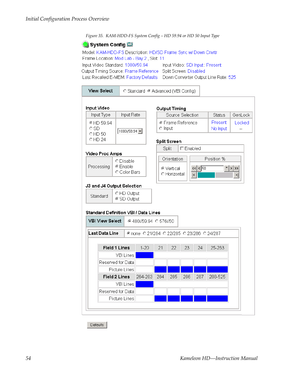 Figure 35 on | Grass Valley Kameleon HD Multi-Function Modules v.2.5.0 User Manual | Page 54 / 114