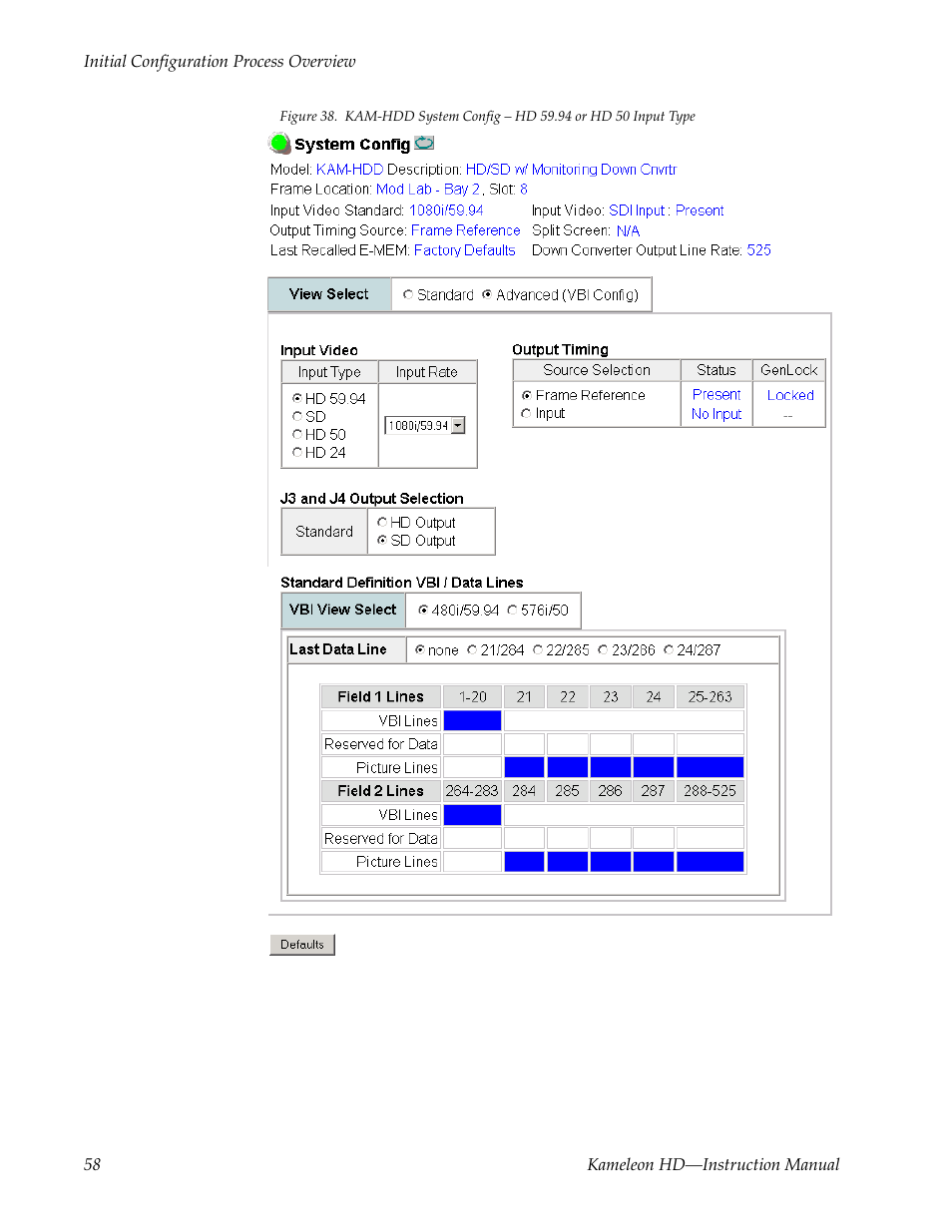 Figure 38 | Grass Valley Kameleon HD Multi-Function Modules v.2.5.0 User Manual | Page 58 / 114