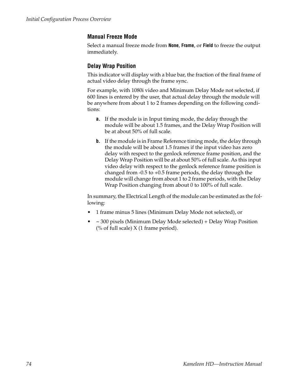Grass Valley Kameleon HD Multi-Function Modules v.2.5.0 User Manual | Page 74 / 114
